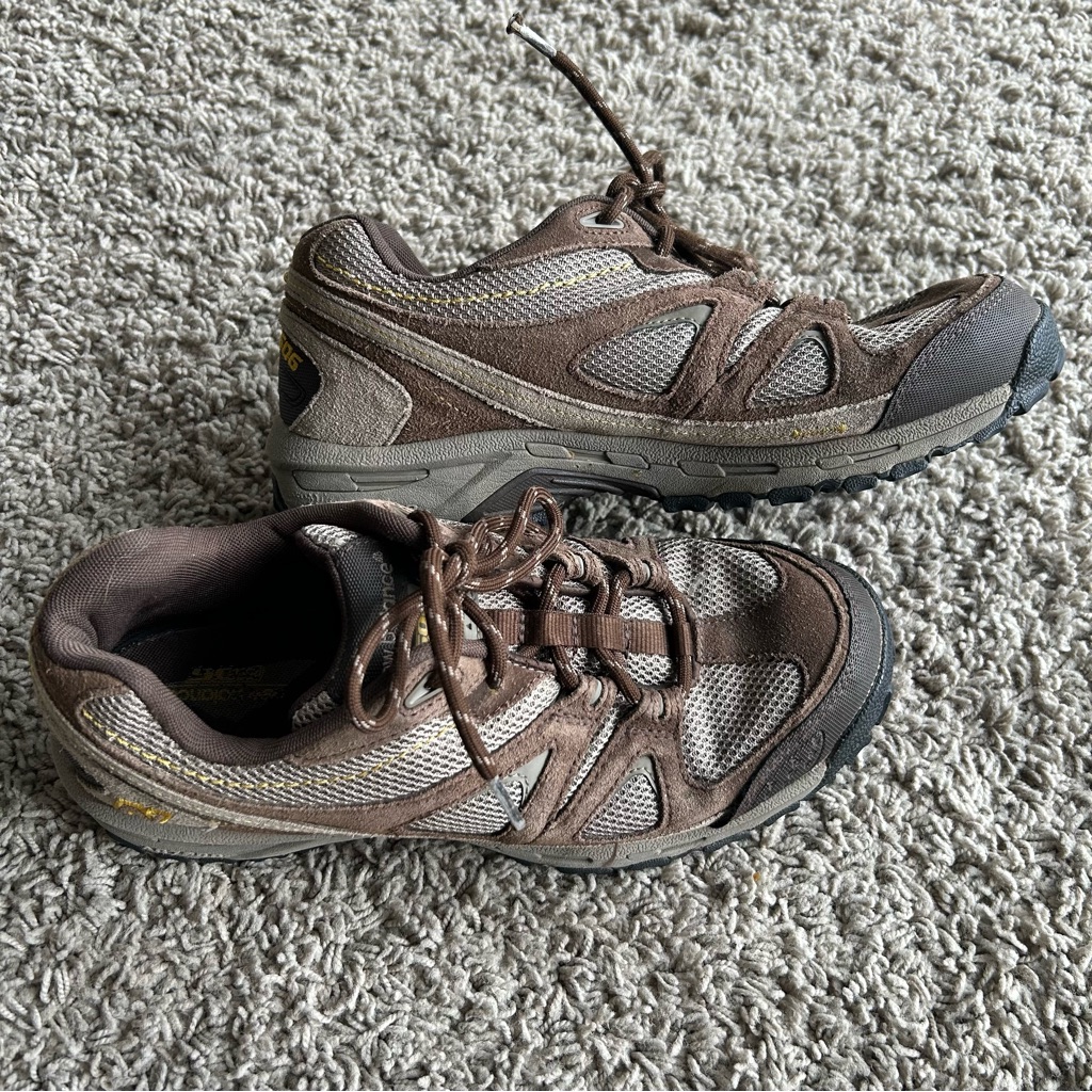 New Balance Men's Size 10 Mw606br Brown Leather Low Top Sneakers Hiking Shoes
